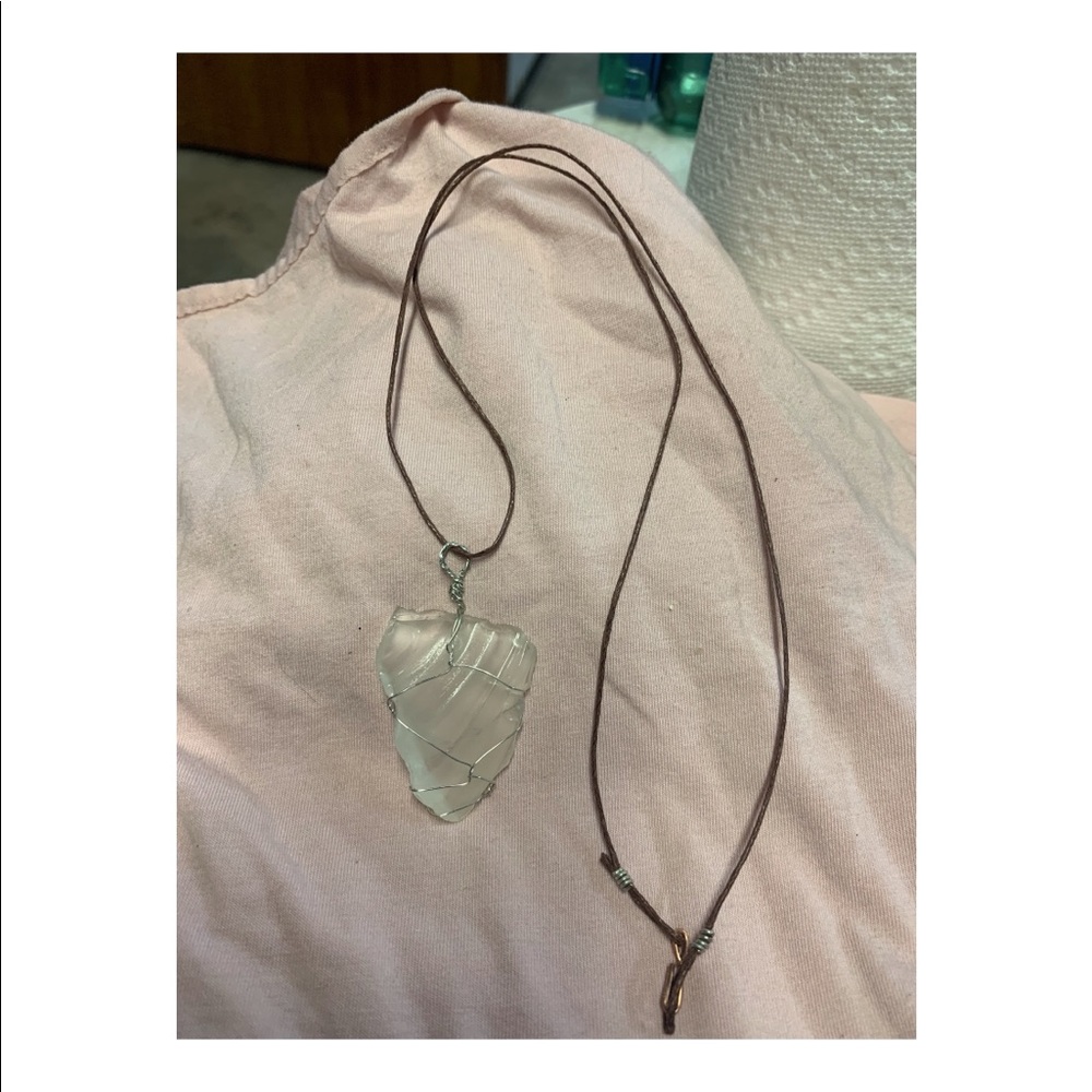 Large seaglass necklace